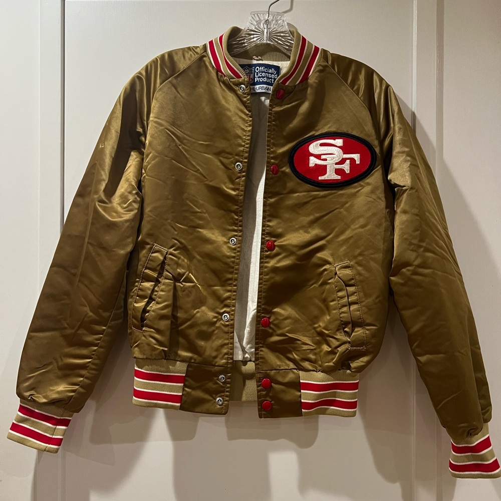 NWOT Stahl-Urban NFL Official Red and Gold satin 49ers Jacket